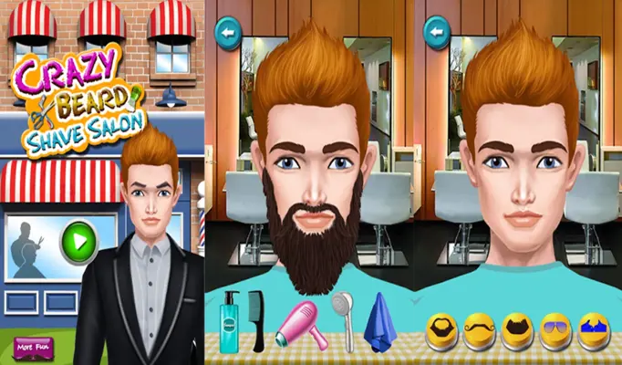 Crazy Beard Shave Salon android App screenshot 0